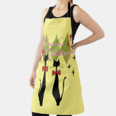 Retro Mitte Jahrhundert Moderne Katzen Weihnachten Schürze (InSitu)