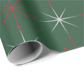 Retro Mitte Jahrhundert Moderner Urlaub 50er 60er  Geschenkpapier (Rolleneckpunkt)