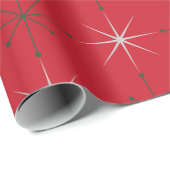 Retro Mitte Jahrhundert Moderner Urlaub 50er 60er  Geschenkpapier (Rolleneckpunkt)