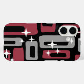 Retro Mitte Jahrhundert Modernes Abstrakt Case-Mate iPhone Hülle (Rückseite (Horizontal))