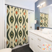 Retro Mitte Jahrhundert Modernes Abstrakt Duschvorhang