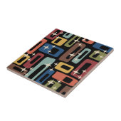 Retro Mitte Jahrhundert Modernes Abstrakt Fliese (Seite)