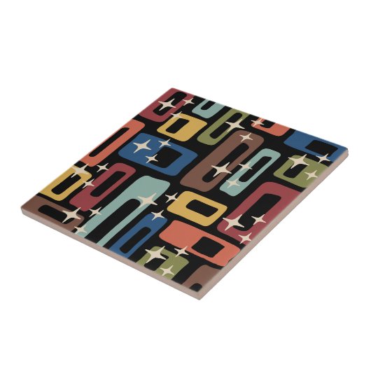 Retro Mitte Jahrhundert Modernes Abstrakt Fliese (Seite)