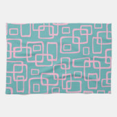 Retro Mitte Jahrhundert Modernes Abstrakt Geschirrtuch (Horizontal)