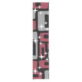 Retro Mitte Jahrhundert Modernes Abstrakt Kurzer Tischläufer (Vorderseite)