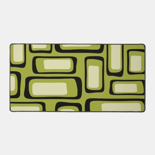 Retro Mitte Jahrhundert Modernes Abstrakt Schreibtischunterlage (Vorderseite)