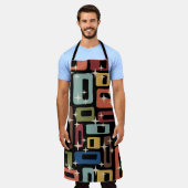 Retro Mitte Jahrhundert Modernes Abstrakt Schürze (Getragen)