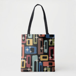 Retro Mitte Jahrhundert Modernes Abstrakt Tasche