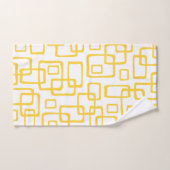 Retro Mitte Jahrhundert Modernes Abstraktes Muster Badhandtuch Set (Handtuch)