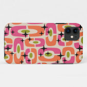 Retro Mitte Jahrhundert Modernes Abstraktes Muster Case-Mate iPhone Hülle (Rückseite (Horizontal))