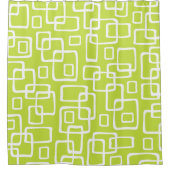 Retro Mitte Jahrhundert Modernes Abstraktes Muster Duschvorhang (Vorderseite)