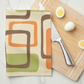 Retro Mitte Jahrhundert Modernes Abstraktes Muster Geschirrtuch (Viertel Falte)