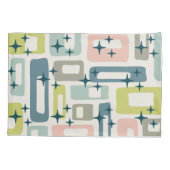 Retro Mitte Jahrhundert Modernes Abstraktes Muster Kissenbezug (Rückseite-Links)