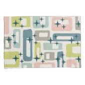 Retro Mitte Jahrhundert Modernes Abstraktes Muster Kissenbezug (Vorderseite-Rechts)