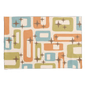 Retro Mitte Jahrhundert Modernes Abstraktes Muster Kissenbezug (Vorderseite-Rechts)