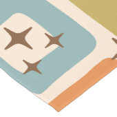 Retro Mitte Jahrhundert Modernes Abstraktes Muster Kurzer Tischläufer (Ecke)