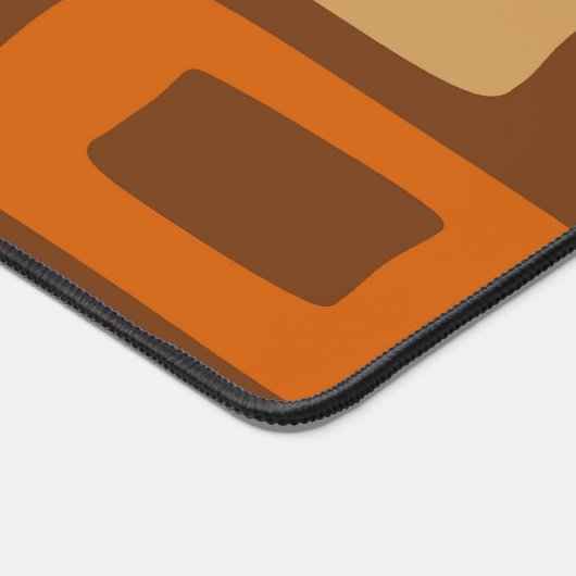 Retro Mitte Jahrhundert Modernes Abstraktes Muster Schreibtischunterlage (Ecke)