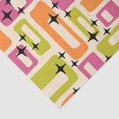 Retro Mitte Jahrhundert Modernes Abstraktes Muster Seidenpapier (Ausschnitt)