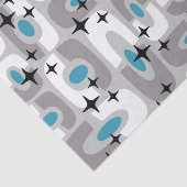 Retro Mitte Jahrhundert Modernes Abstraktes Muster Seidenpapier (Ausschnitt)