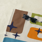 Retro Mitte Jahrhundert Modernes Abstraktes Muster Strandtuch (Beispiel)