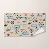 Retro Mitte Jahrhundert Modernes Atomisches Abstra Badhandtuch Set (Handtuch)