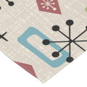 Retro Mitte Jahrhundert Modernes Atomisches Abstra Kurzer Tischläufer (Ecke)