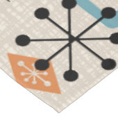 Retro Mitte Jahrhundert Modernes Atomisches Abstra Tischdecke (Schrägansicht)