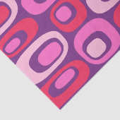 Retro Mitte Jahrhundert Modernes Atommuster Seidenpapier (Ausschnitt)