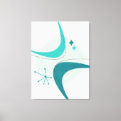 Retro Mitte Jahrhundert Modernes Atomzeitalter 26 Leinwanddruck (Vorderseite)