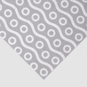 Retro Mitte Jahrhundert Modernes Blasmuster Seidenpapier (Ausschnitt)