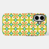 Retro Mitte Jahrhundert Modernes Blumenmuster Case-Mate iPhone Hülle (Rückseite (Horizontal))