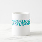 Retro Mitte Jahrhundert Modernes Blumenmuster Kaffeetasse (Mittel)