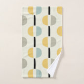 Retro Mitte Jahrhundert Modernes geometrisches Mus Badhandtuch Set (Handtuch)