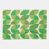 Retro Mitte Jahrhundert Modernes geometrisches Mus Geschirrtuch (Horizontal)