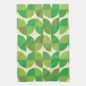 Retro Mitte Jahrhundert Modernes geometrisches Mus Geschirrtuch (Vertikal)