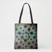 Retro Mitte Jahrhundert Modernes Monogramm Tasche (Vorderseite)