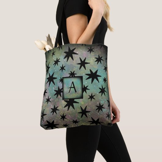 Retro Mitte Jahrhundert Modernes Monogramm Tasche (Von Nahem)