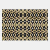 Retro Mitte Jahrhundert Modernes Muster der Diamon Geschenkpapier Set (Vorderseite)