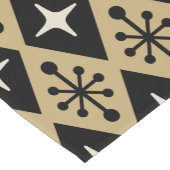 Retro Mitte Jahrhundert Modernes Muster der Diamon Kurzer Tischläufer (Ecke)