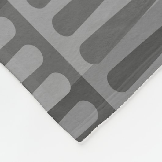Retro Mitte Jahrhundert Modernes Muster Geometrie  Fleecedecke (Ecke)