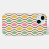 Retro Mitte Jahrhundert Modernes Ogee Muster Case-Mate iPhone Hülle (Rückseite (Horizontal))