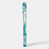 Retro Mitte Jahrhundert Modernes Tiki Muster Case-Mate iPhone Hülle (Rückseite / Links)