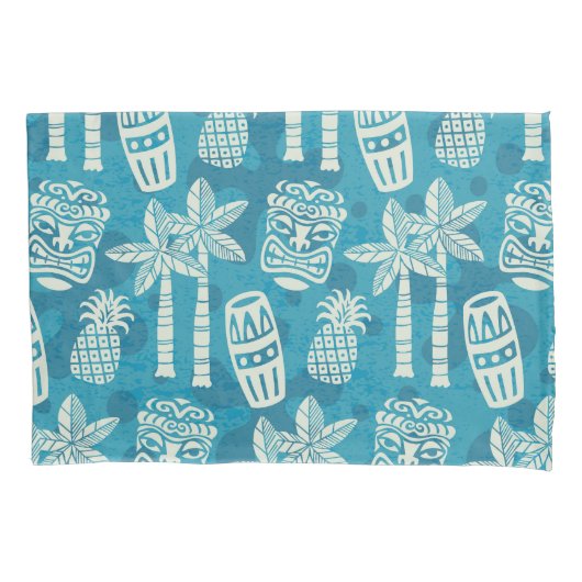 Retro Mitte Jahrhundert Modernes Tiki Muster Kissenbezug (Vorderseite-Links)