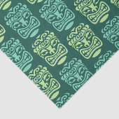 Retro Mitte Jahrhundert Modernes Tiki Muster Seidenpapier (Ausschnitt)