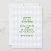 Retro Mitte Jahrhundert Modernes Weihnachtsfest Pa Einladung (Rückseite)