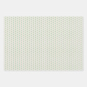 Retro Mitte Jahrhundert Rot, Peach & Green Weihnac Geschenkpapier Set (Vorderseite 2)