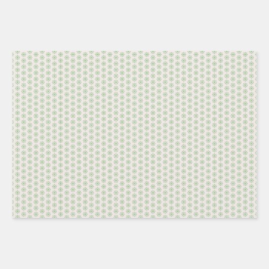 Retro Mitte Jahrhundert Rot, Peach & Green Weihnac Geschenkpapier Set (Vorderseite 2)