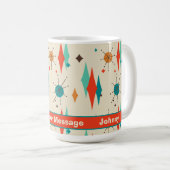 Retro Mitte Jahrhundert Sternexplosion Diamond Per Kaffeetasse (VorderseiteRechts)