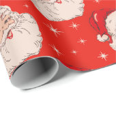 Retro Mitte Jahrhundert Weihnachten Geschenkpapier (Rolleneckpunkt)