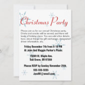 Retro Mitte Jahrhunderts Weihnachtszeit Party Einl Einladung (Rückseite)